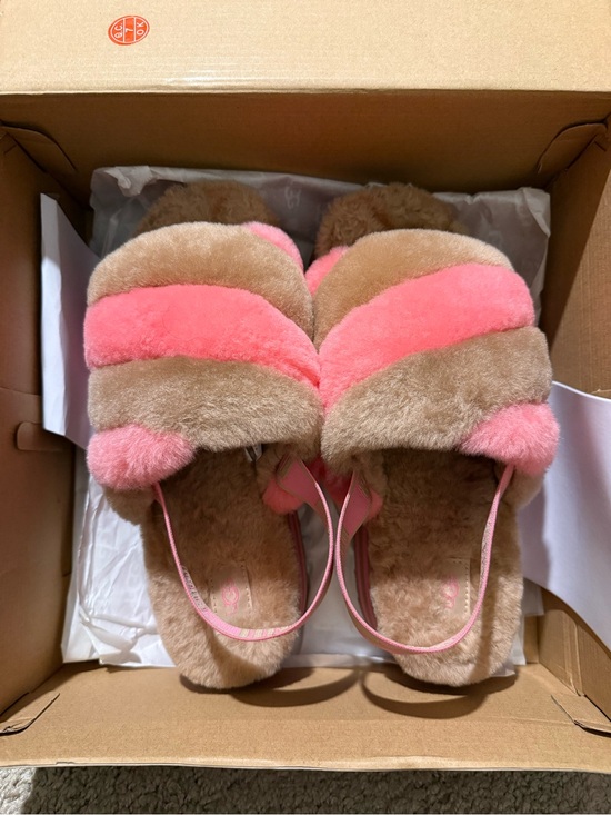 UGG Shoes - UGG Disco Stripe Slide Pink Size 9 Women’s NIB New in Box